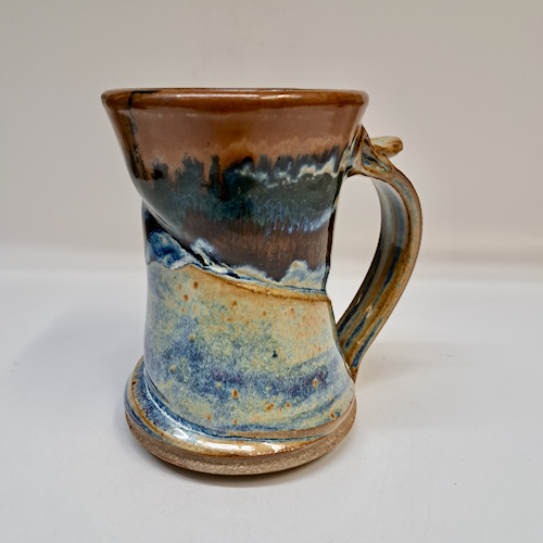#250727 Mug Blue/Brown $19 at Hunter Wolff Gallery